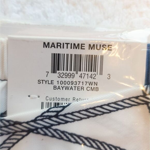 Charter Club Maritime Muse Cropped Wide-Leg Baywater Combo 2X - Picture 4 of 4